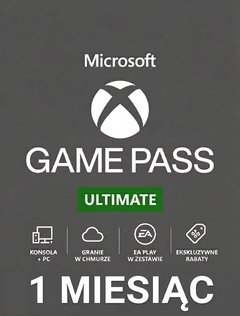 SUBSKRYPCJA XBOX GAME PASS ULTIMATE 1 MIESIĄC - BEZ VPN