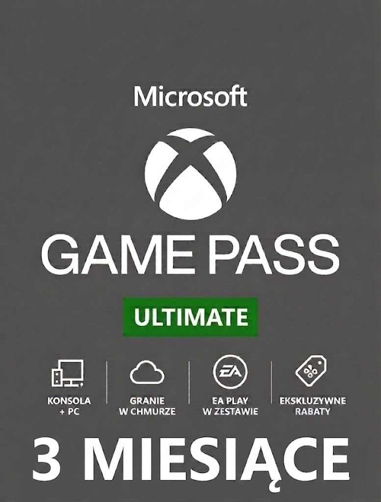 SUBSKRYPCJA XBOX GAME PASS ULTIMATE 3 MIESIĄCE - BEZ VPN